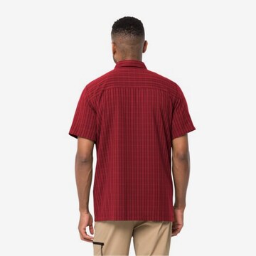 JACK WOLFSKIN Regular fit Athletic Button Up Shirt in Red