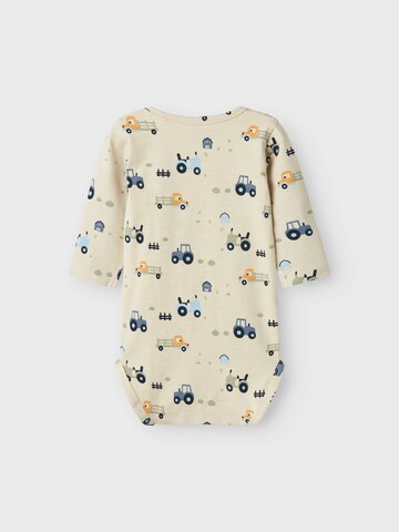 NAME IT Romper/bodysuit 'NBMBASSEN' in Beige