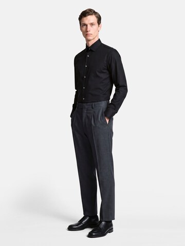 SEIDENSTICKER Regular Fit Hemd in Schwarz