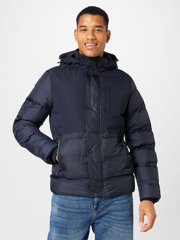 BLEND Winter Jacket in Blue: front