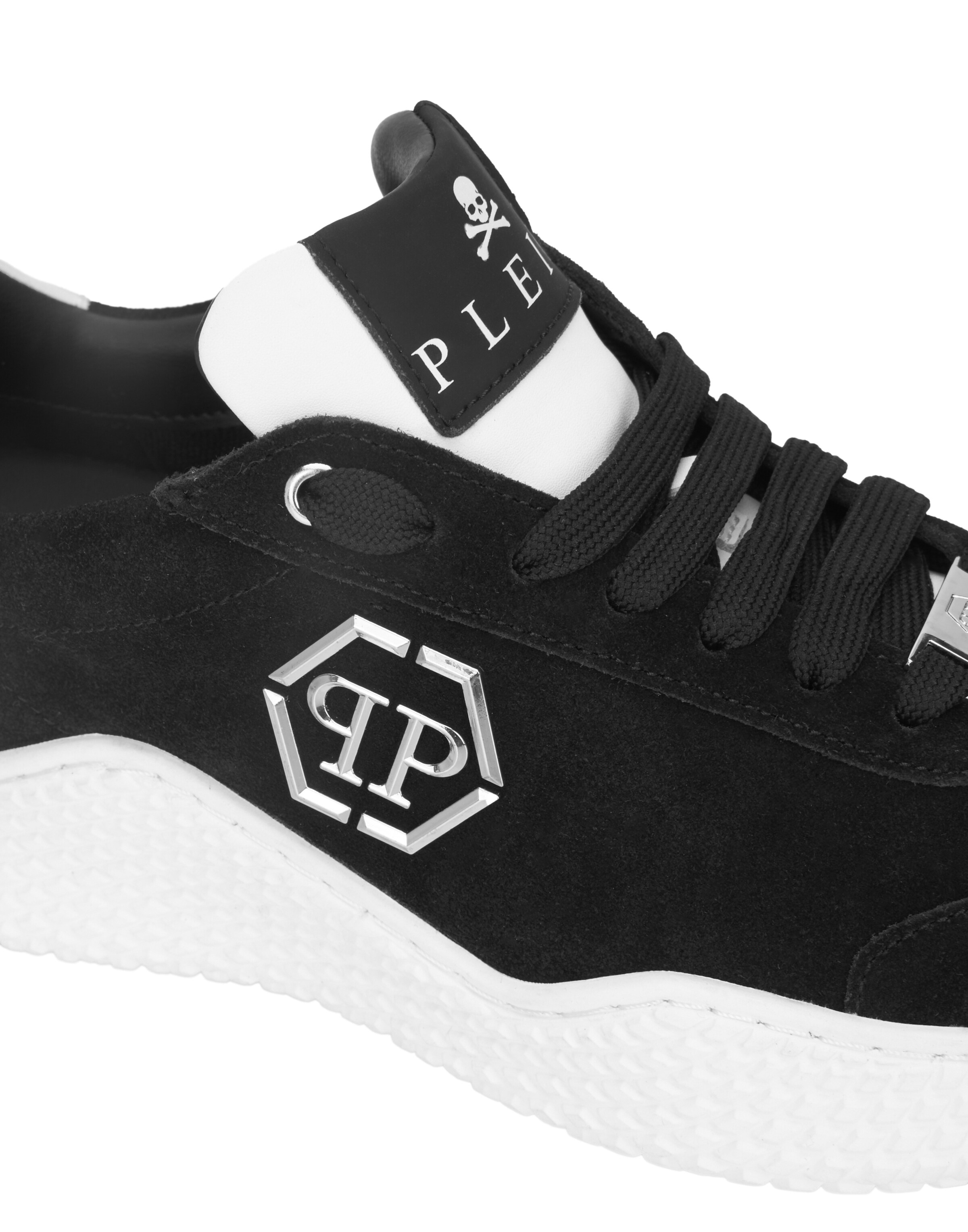 Baskets basses ' Hexagon ' Philipp Plein en noir