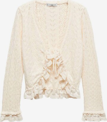 MANGO Cardigan 'Nus' i beige: forside