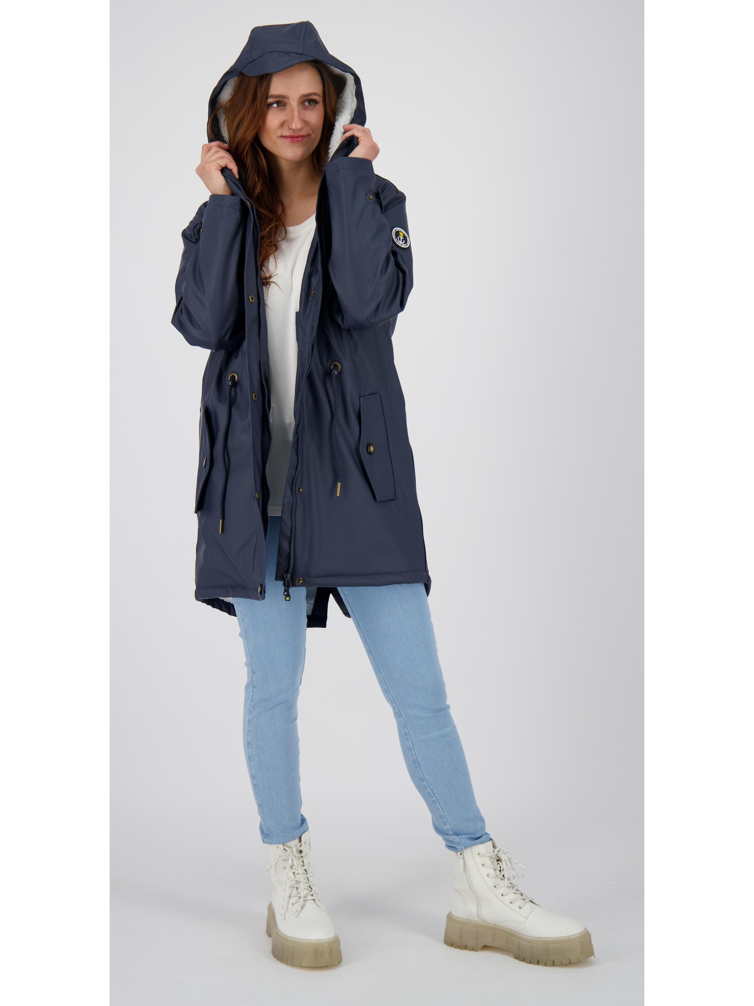 ankerglut Functionele mantel 'Friesennerz ankergluttraum WMN' in Blauw