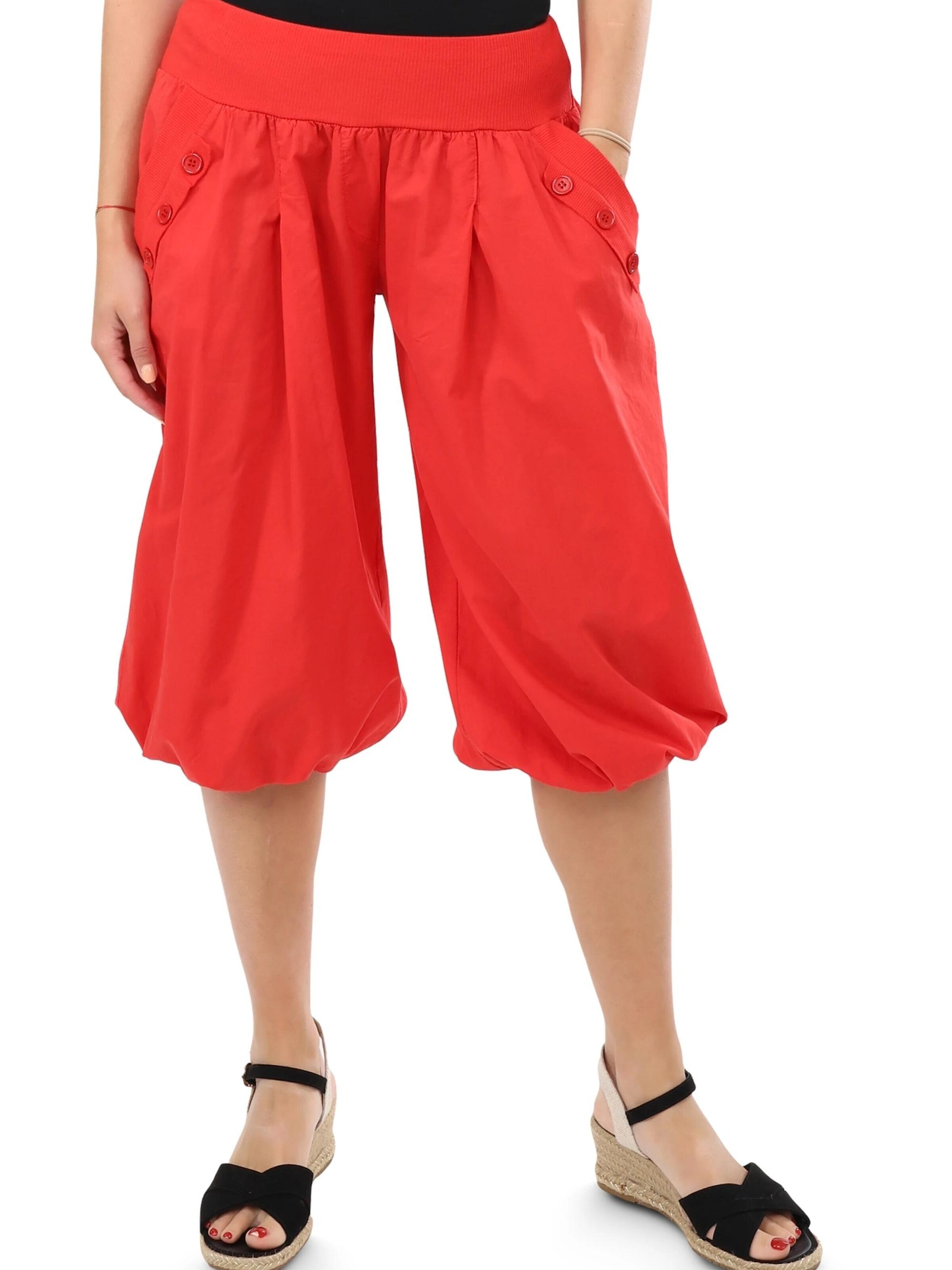 malito more than fashion Loose fit Harem Pants in Red