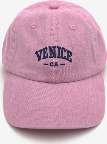 Casquette Pull&Bear en rose : devant