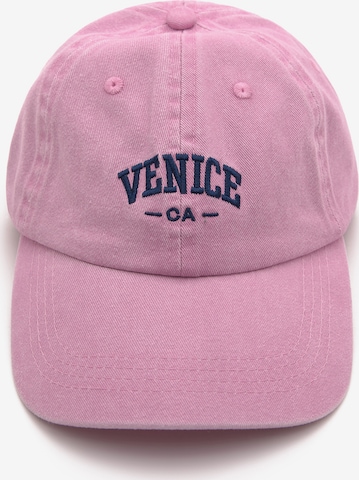 Cappello da baseball di Pull&Bear in rosa: frontale