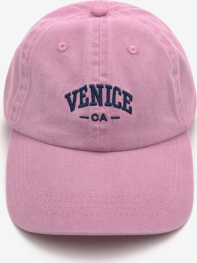 Pull&Bear Casquette en bleu marine / rose clair, Vue avec produit