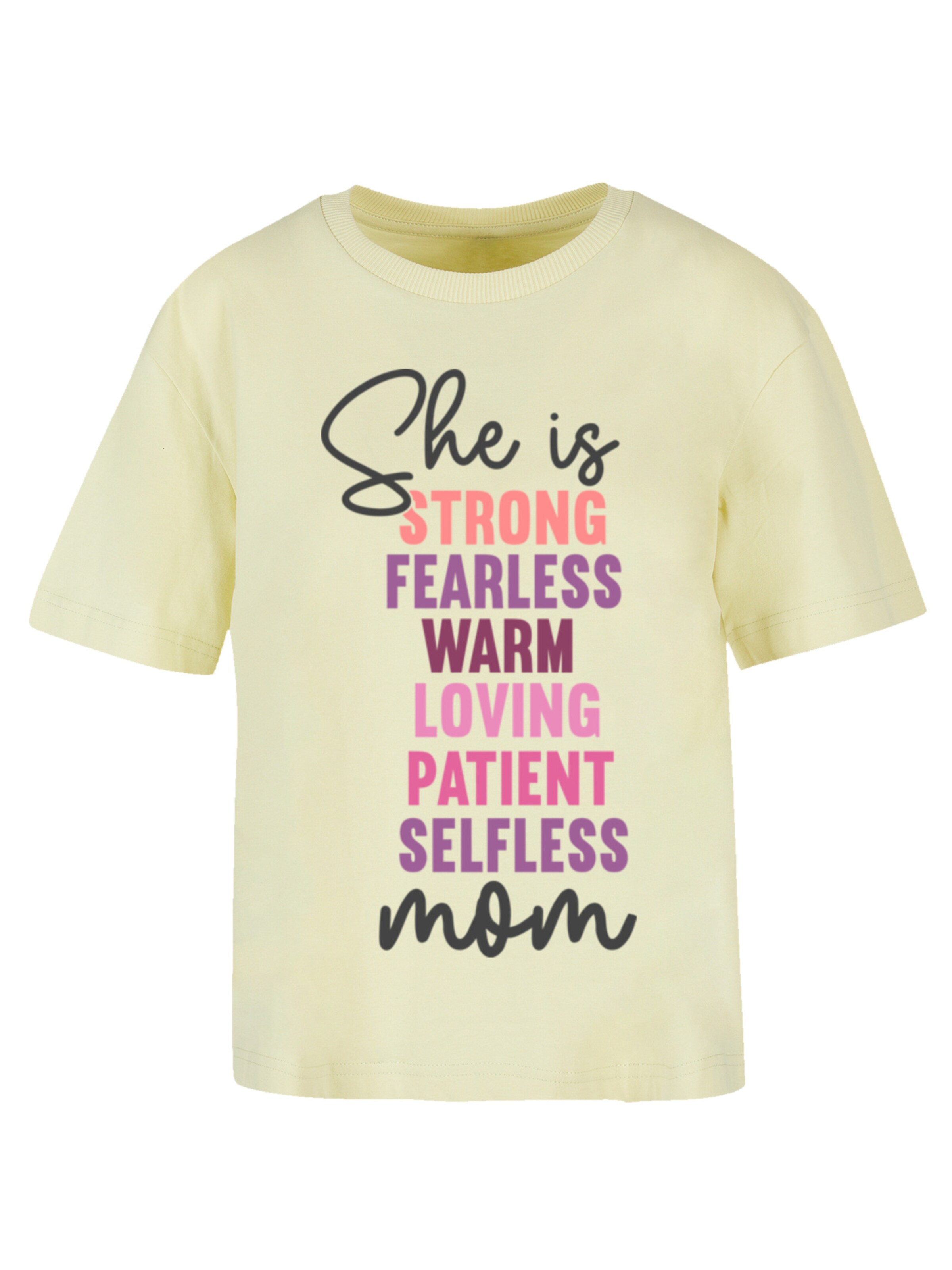 F4NT4STIC Shirt in Geel: voorkant