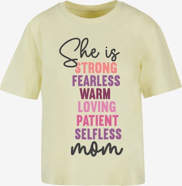 F4NT4STIC Shirt in Geel: voorkant