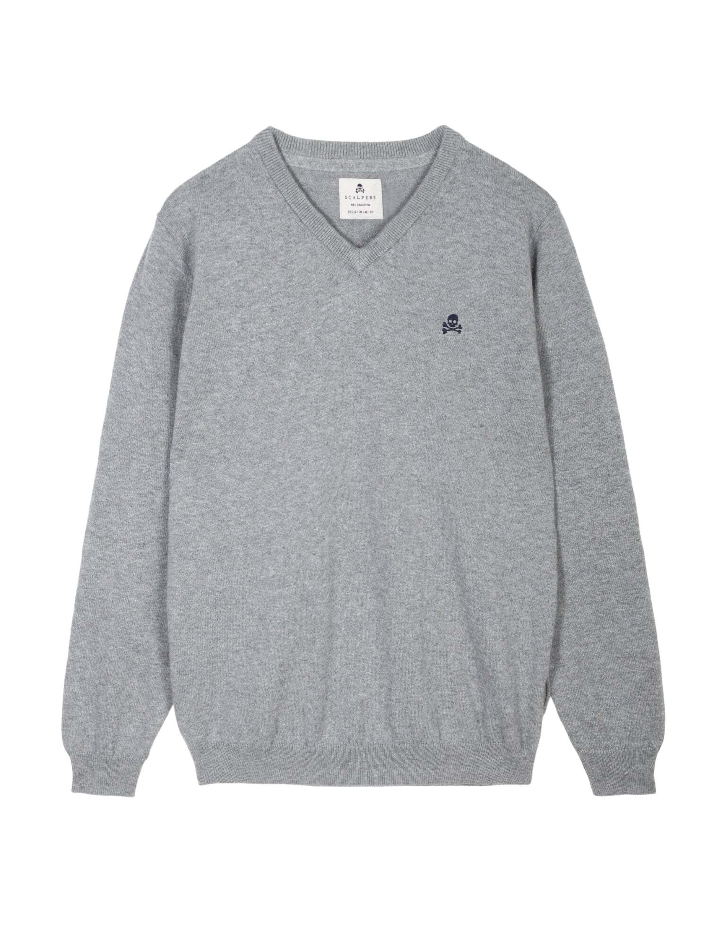 Scalpers Пуловер в сиво: отпред