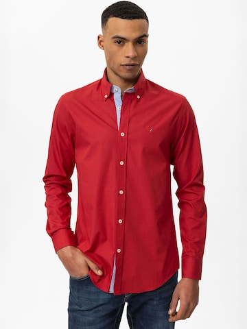 Coupe regular Chemise By Diess Collection en rouge