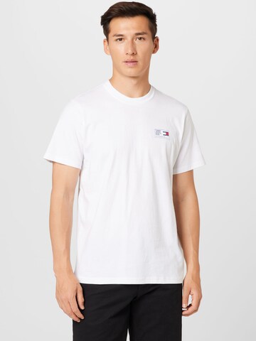 T-Shirt Tommy Jeans en blanc : devant