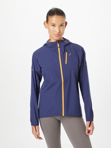 ASICS Sportjacke 'FUJITRAIL' in Blau: predná strana