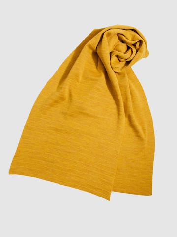 LANARTO slow fashion Schal 'Uni' in Gelb: Vorderseite