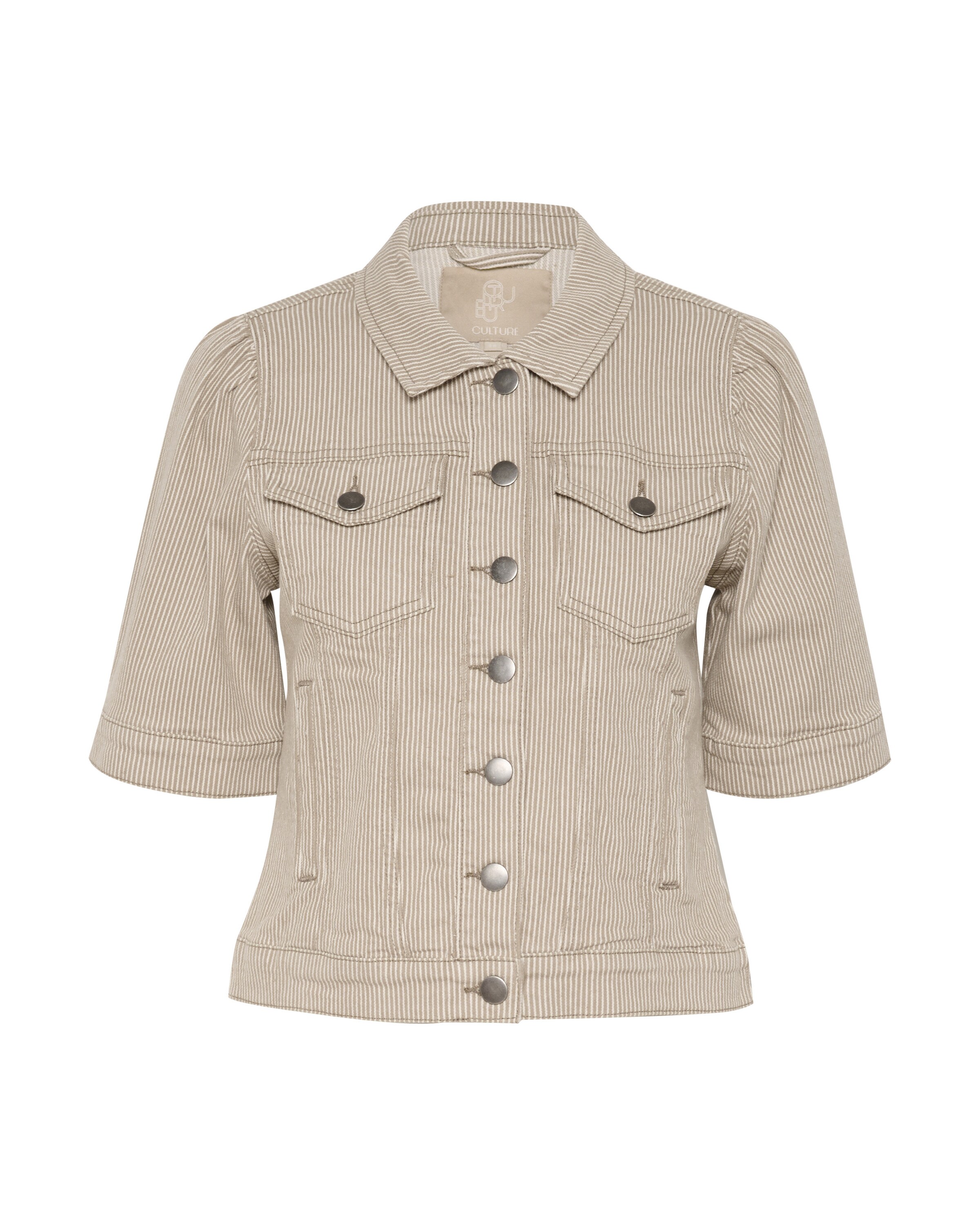 Veste mi-saison 'Milky' CULTURE en beige : devant