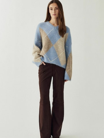 Pull-over ' Lai ' Noella en bleu