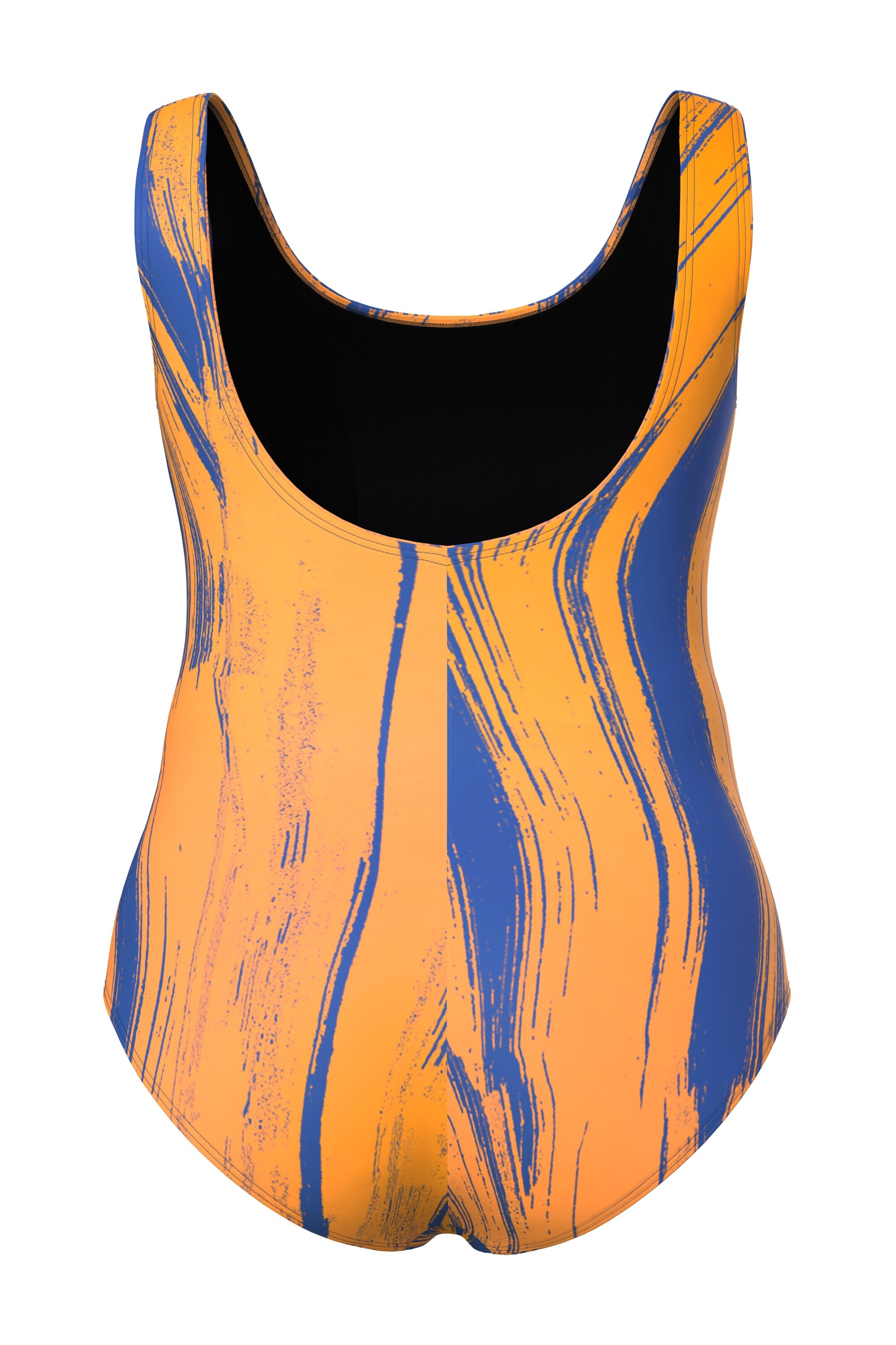 Ulla Popken Bustier Badpak in Oranje