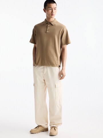 Pull&Bear Poloshirt in Braun