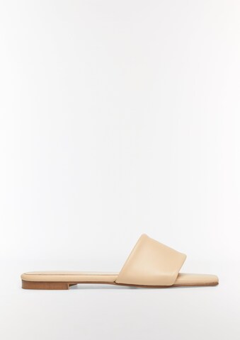 Mule COMMA en beige : devant