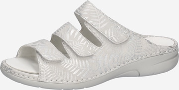 WALDLÄUFER Mules in White: front