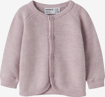 Cardigan NAME IT en violet : devant