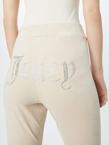 Juicy Couture - Flared Calças 'Freya' em bege