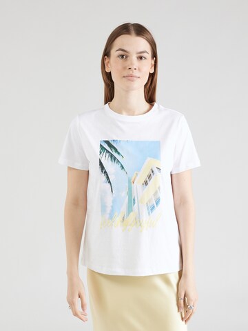 Tricou de la comma casual identity pe alb: față
