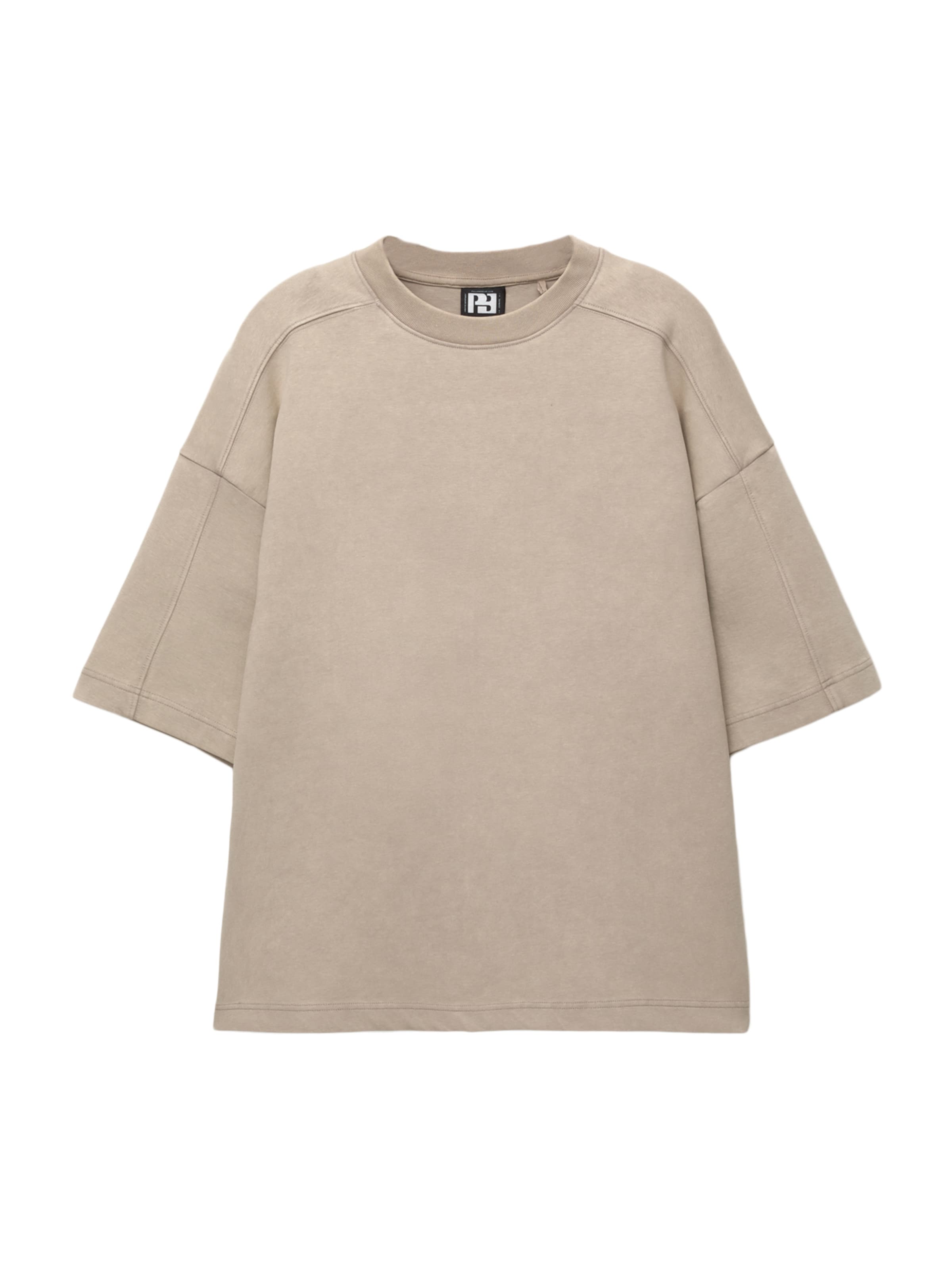Pull&amp;Bear T-Shirt in Beige: Vorderseite