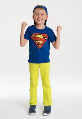 LOGOSHIRT T-Shirt "Superman" in Blau