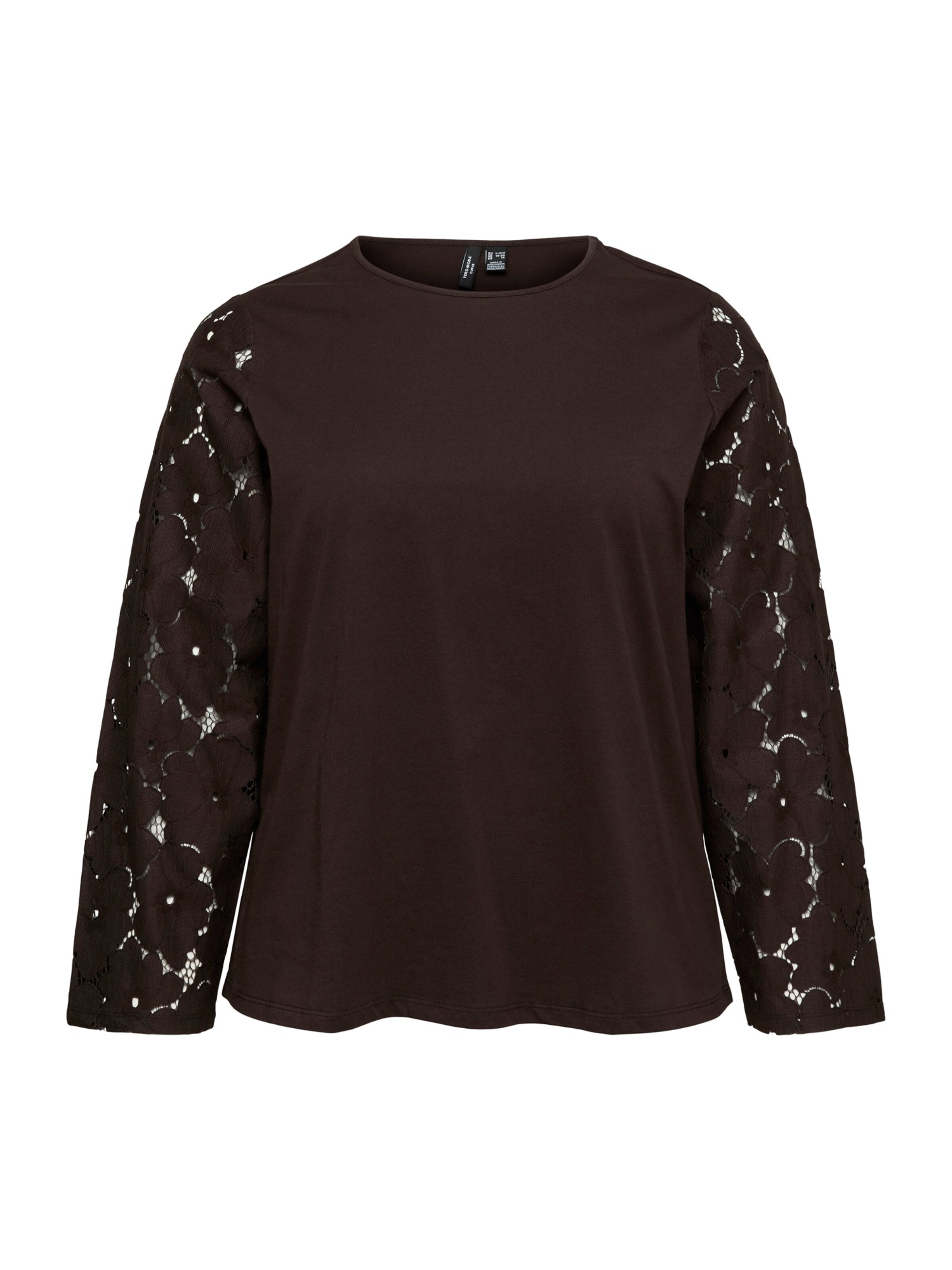 Vero Moda Curve Halenka 'VMCVILLA' – hnědá: přední strana