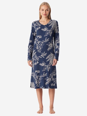 SCHIESSER Nachthemd ' Comfort Essentials ' in Blauw: voorkant