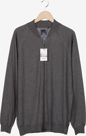 Eduard Dressler Strickjacke XXL in Grau: Vorderseite