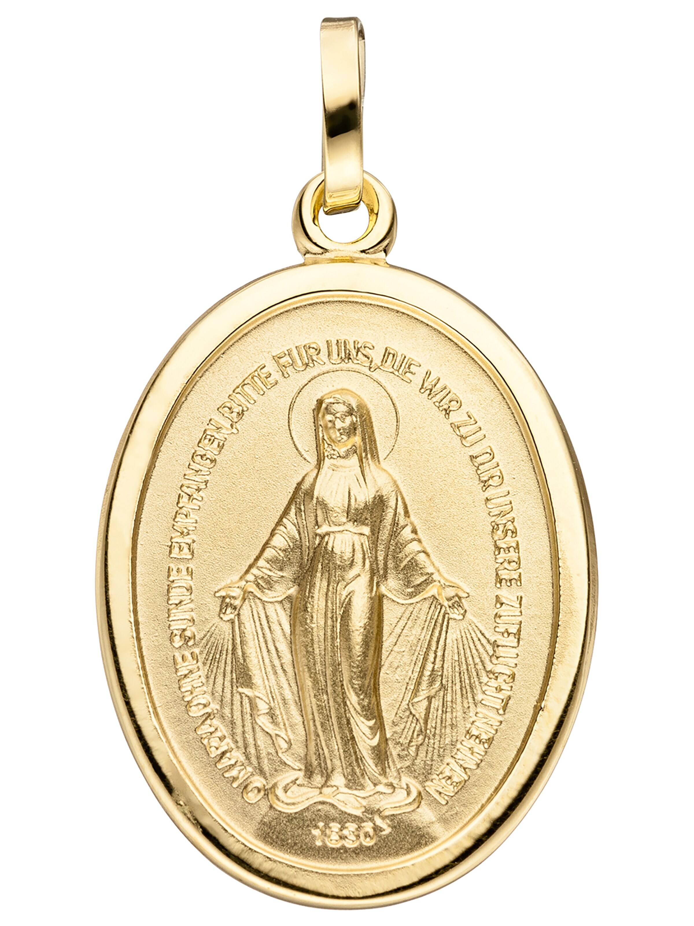 Jobo Anhänger‌ in Gold: Vorderseite