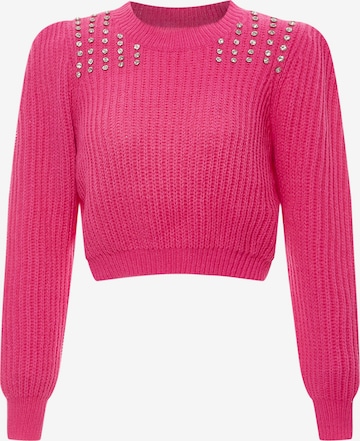 Pull-over faina en rose : devant