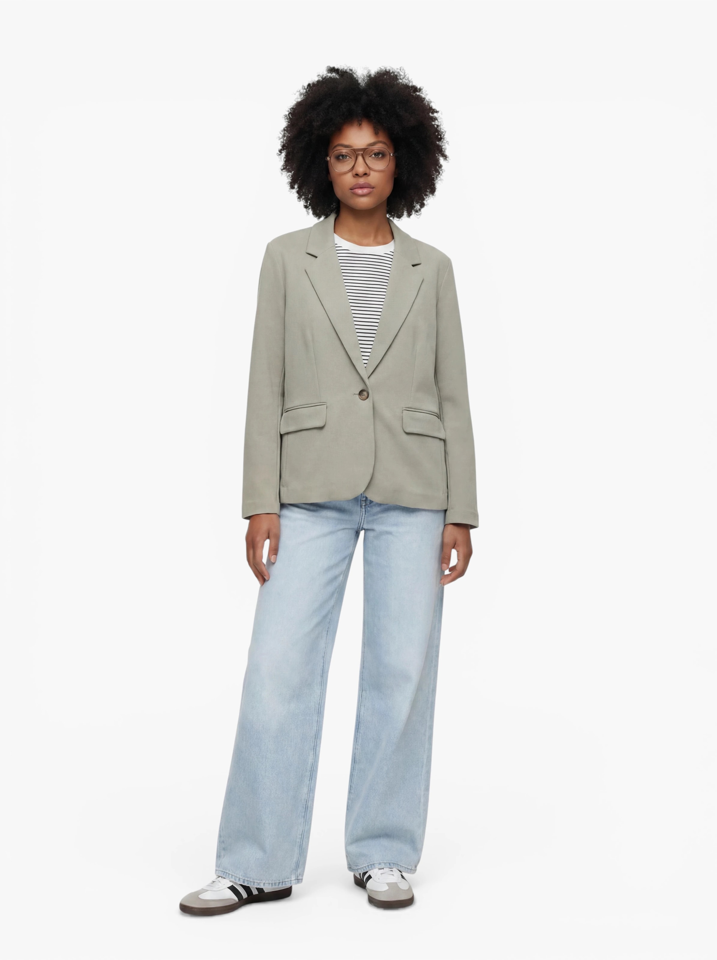 VERO MODA Marynarka 'VMRIGA' w kolorze szary