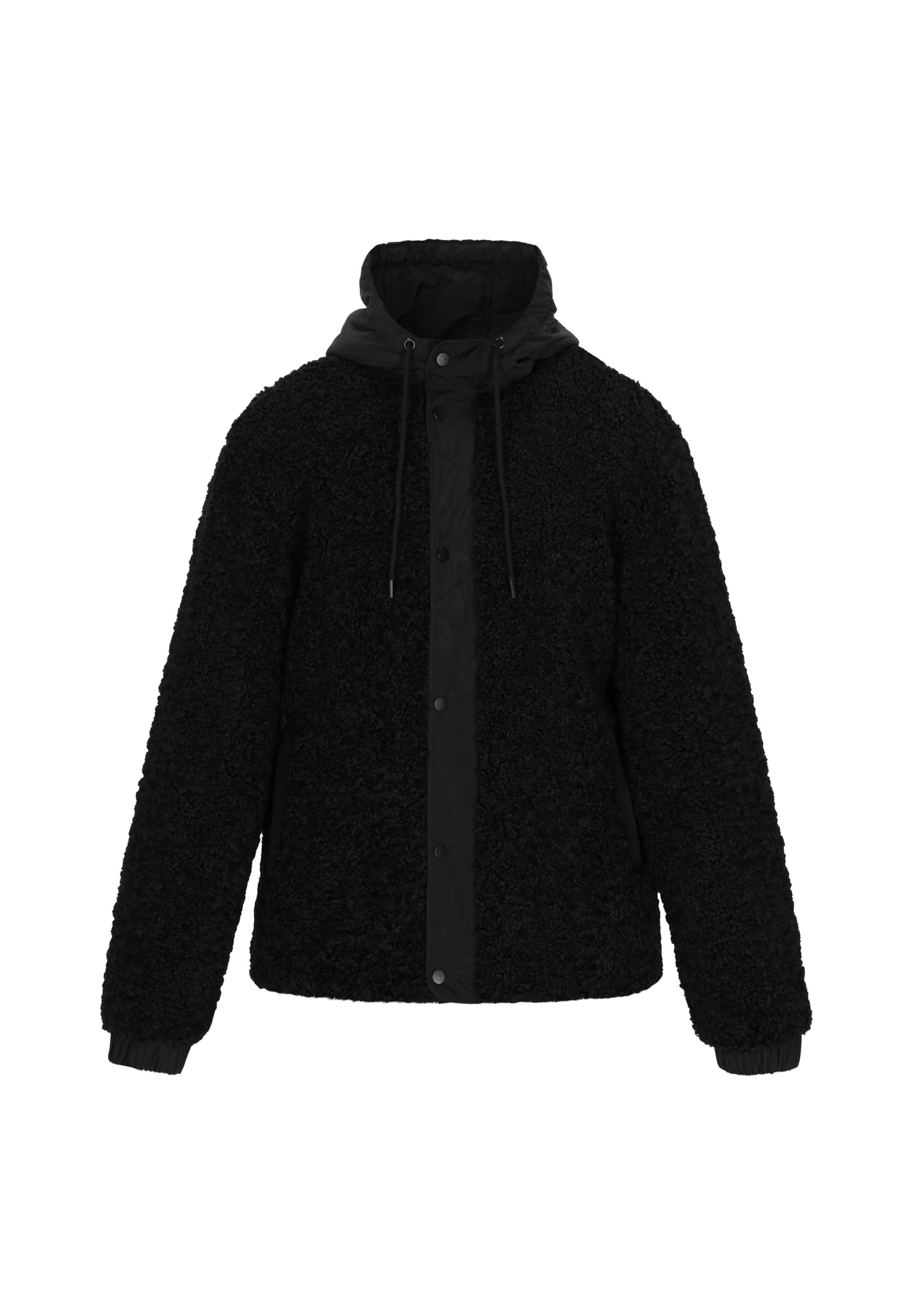 MO - Casaco meia-estação em preto: frente