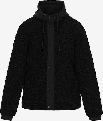 Giacca di mezza stagione di MO in nero: frontale