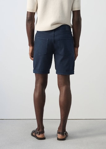 MANGO MAN Slimfit Shorts 'Nepto' in Blau