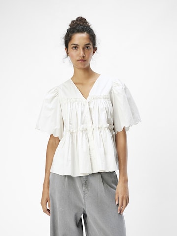 OBJECT Bluse 'HOPE' in Weiß: Vorderseite