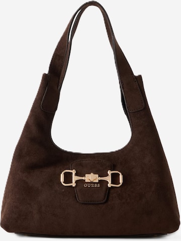 GUESS Schultertasche 'SUNSET' in Braun: Vorderseite