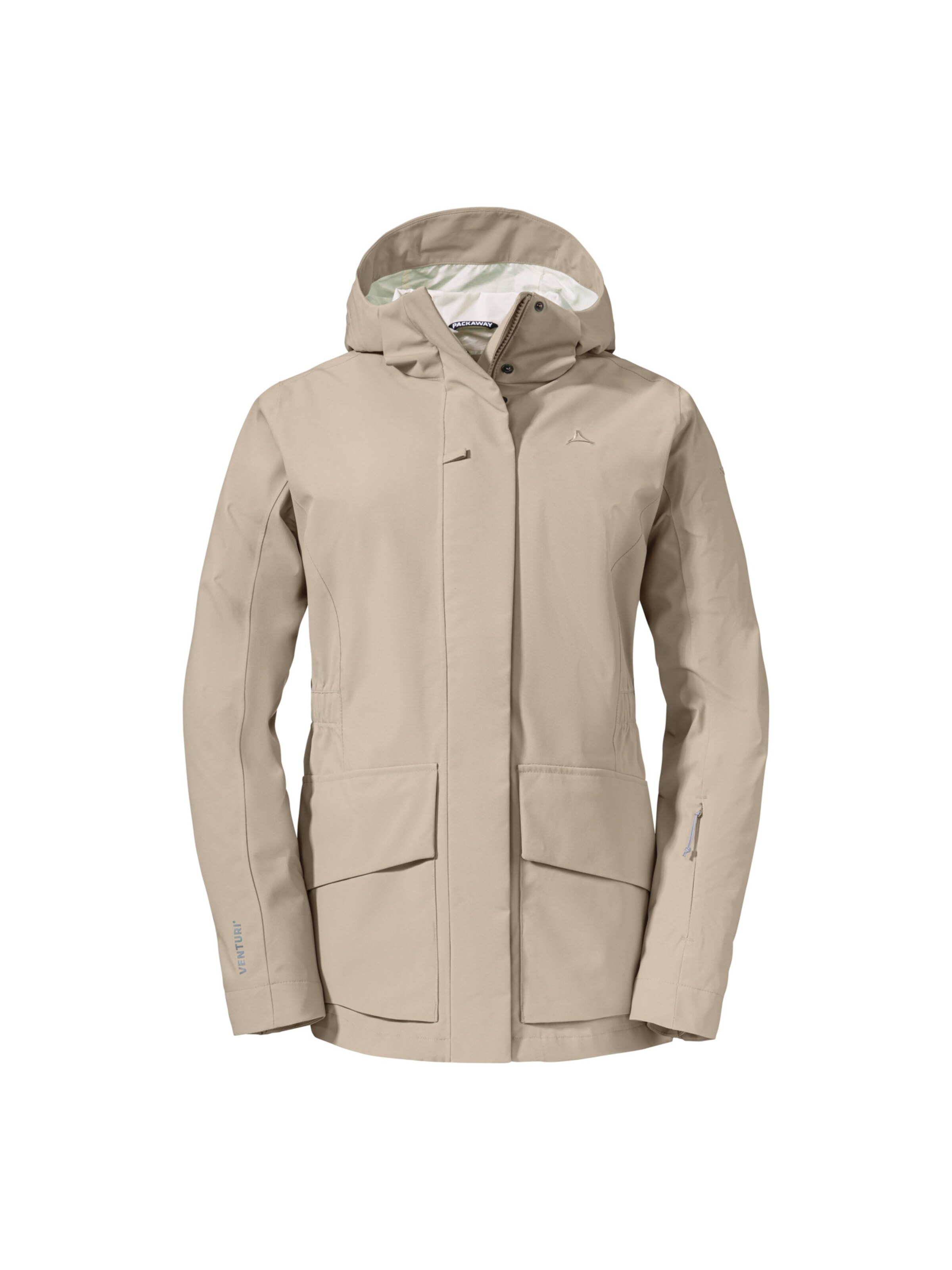 Schöffel Outdoorjas 'Geneva' in Beige: voorkant