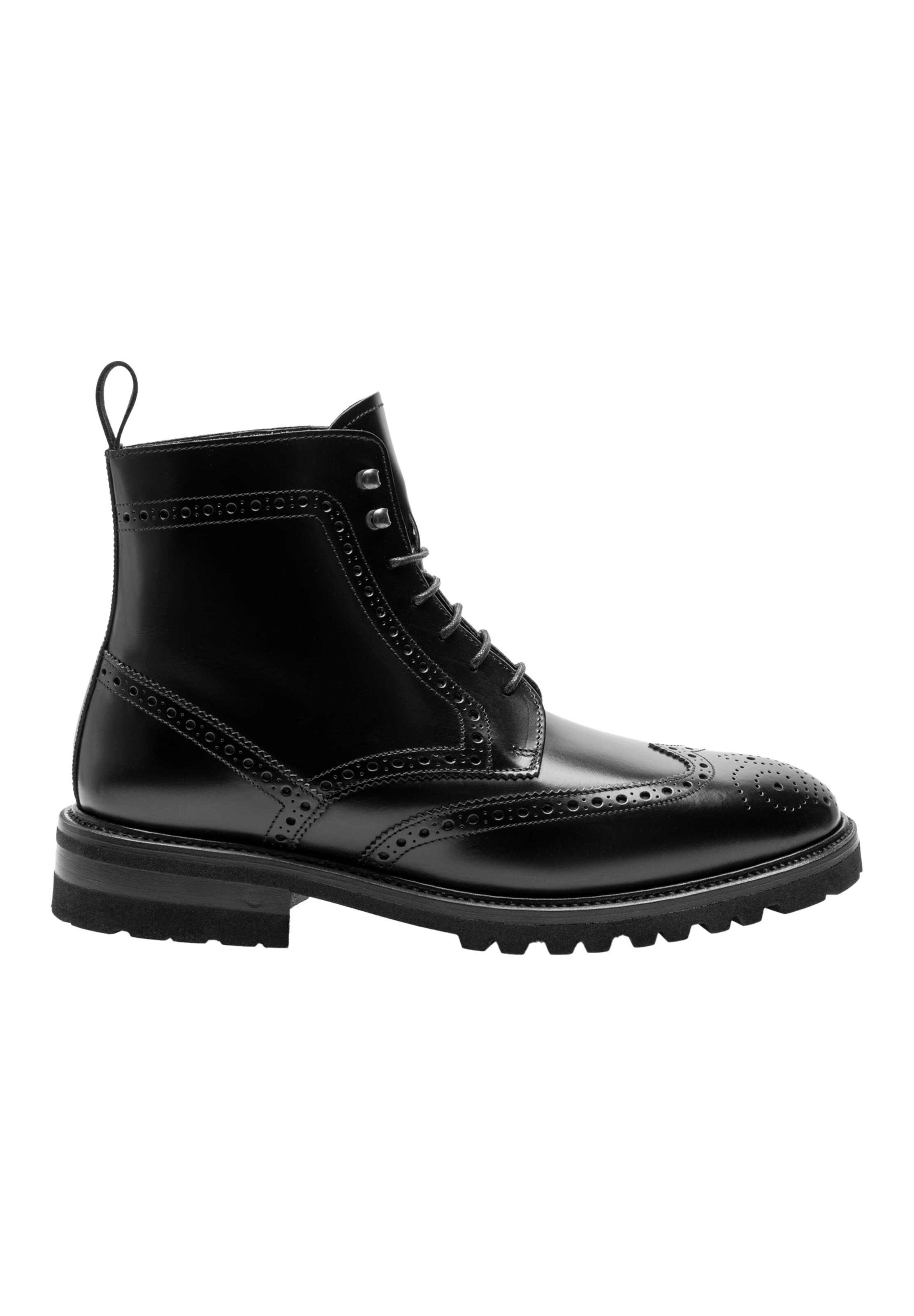 Henry Stevens Schnürboots 'Winston FBDB5' in Schwarz