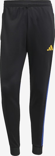 Sportinės kelnės 'Tiro 25 Essentials' iš ADIDAS PERFORMANCE, spalva – mėlyna / geltona / juoda, Prekių apžvalga