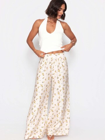 SASSYCLASSY Wide leg Byxa i beige
