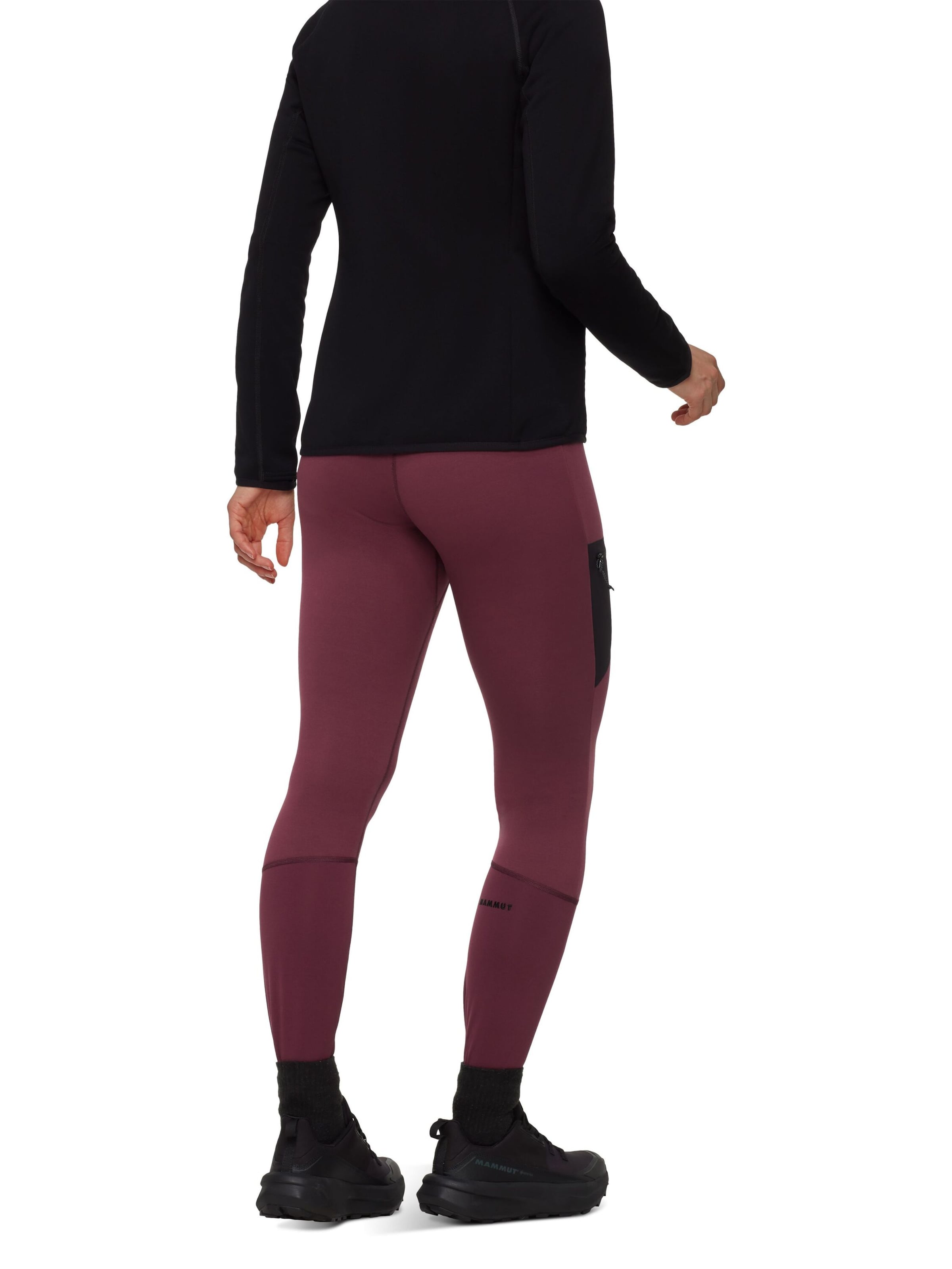 MAMMUT Skinny Outdoor Pants 'Aconcagua' in Red