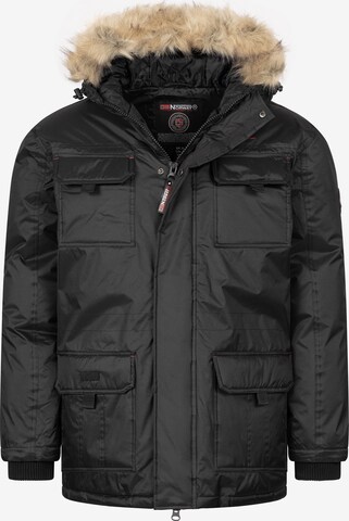 Geographical Norway Winter Jacket in Black: front
