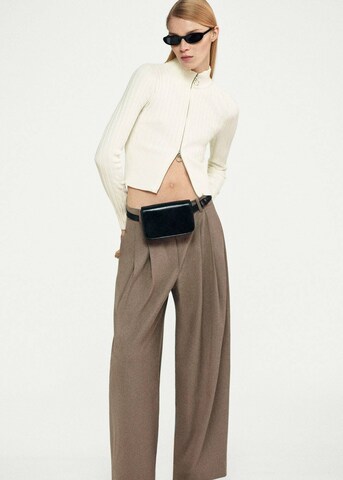 MANGO Wide Leg Hose 'Roy' in Beige