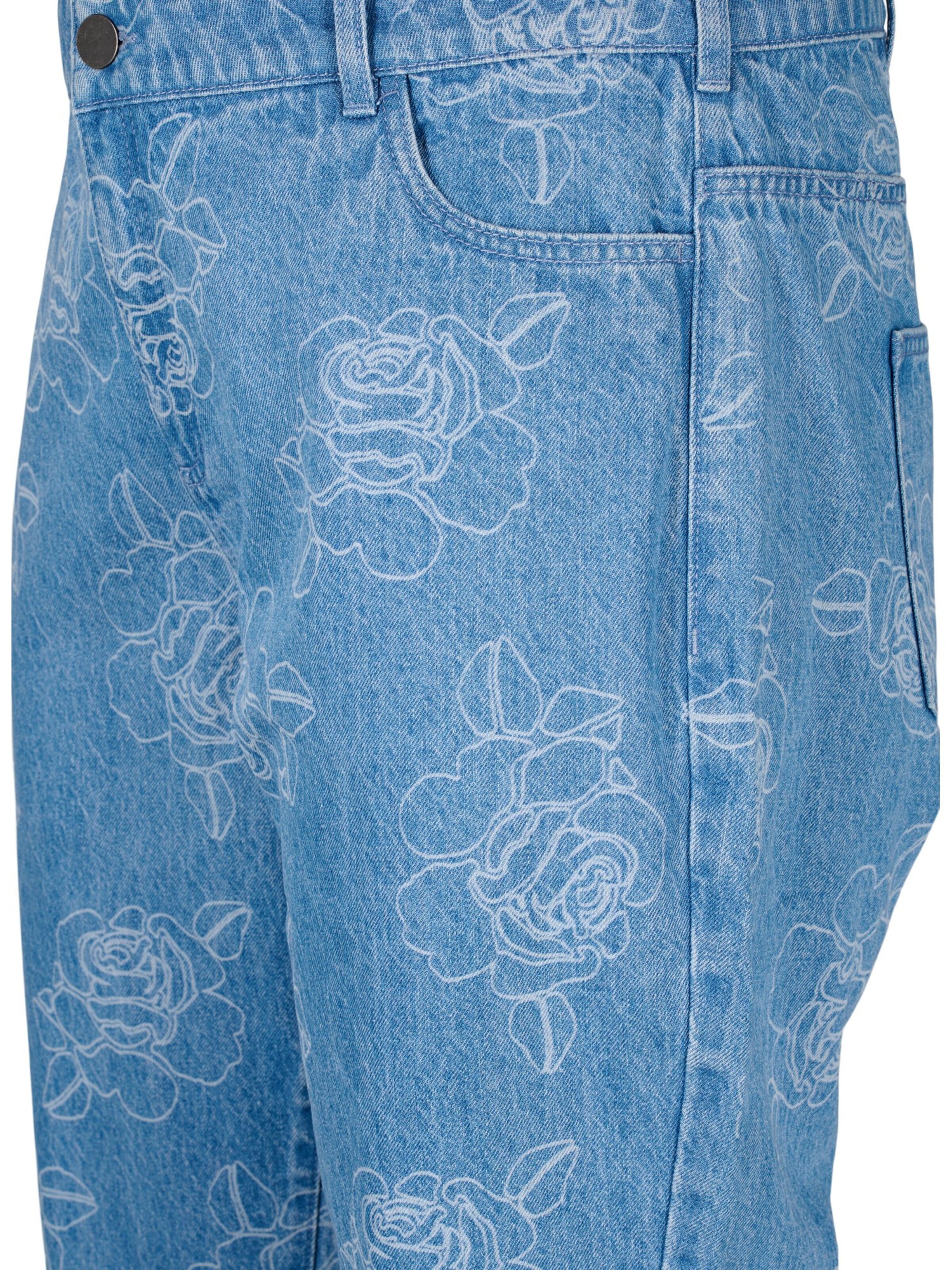 Wide leg Jeans di Zizzi in blu