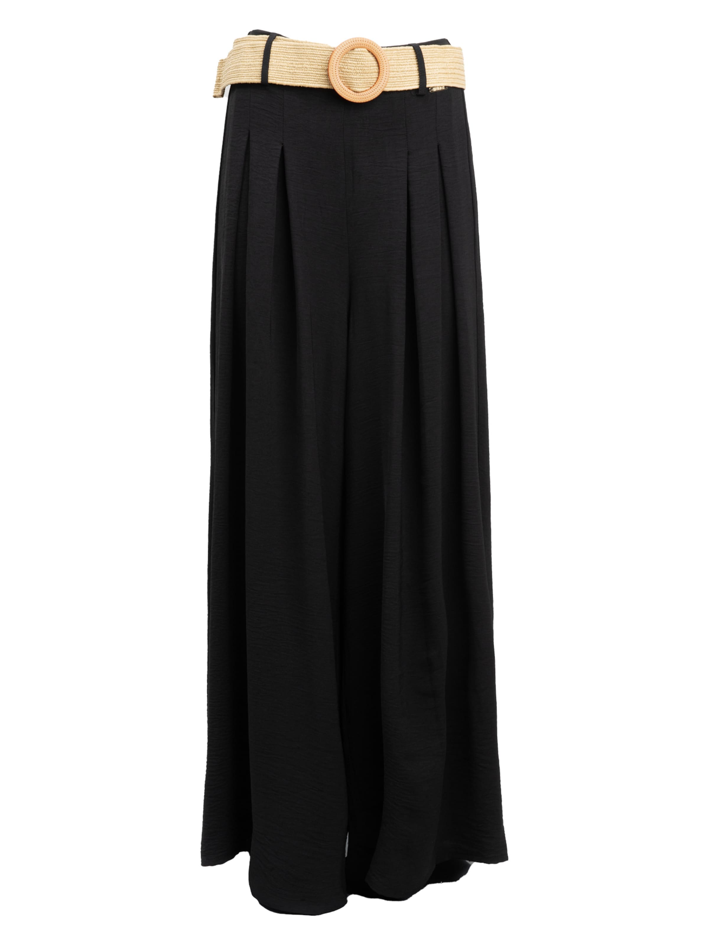 Influencer Wide leg Pants in Black: front