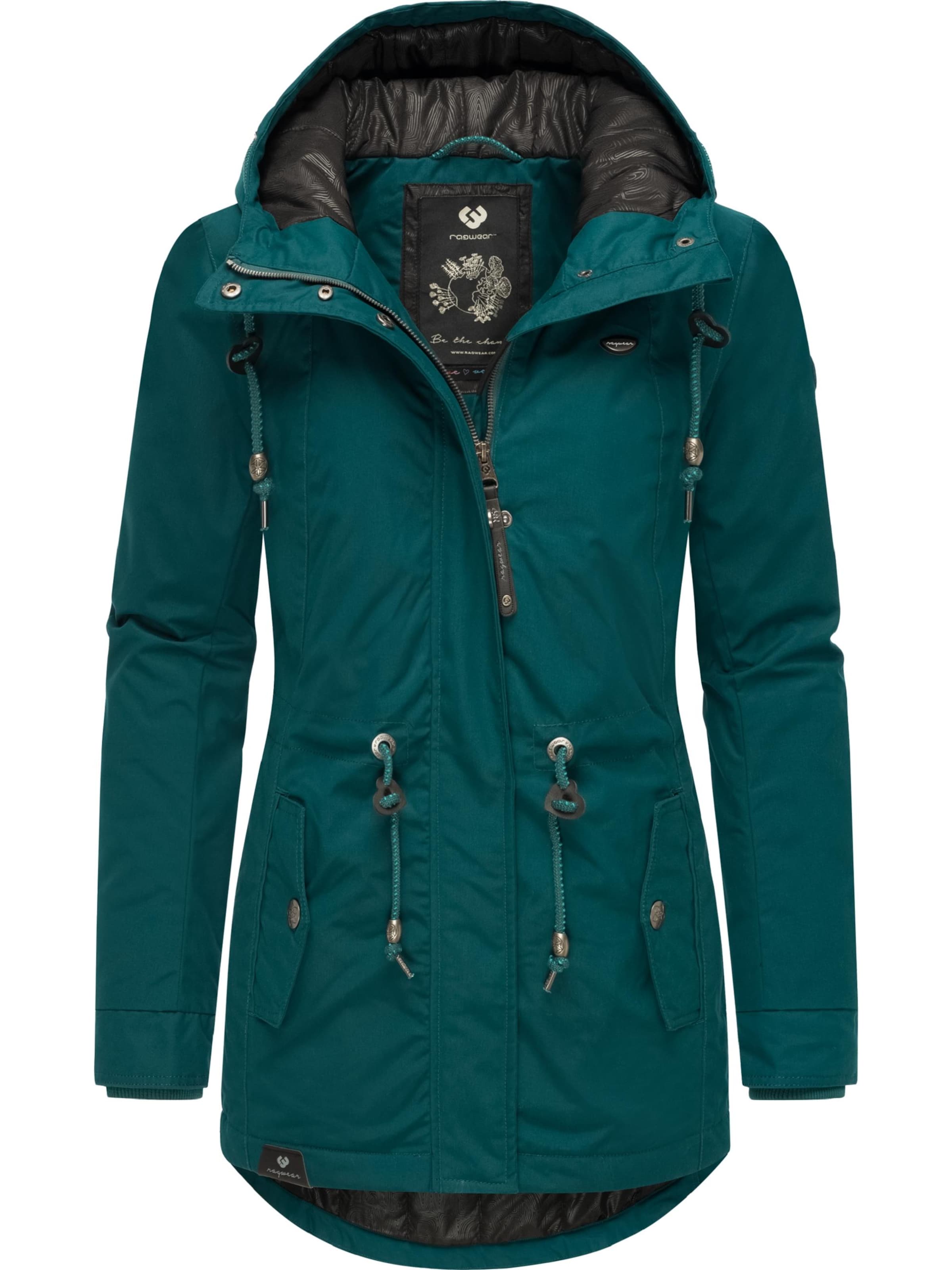 Parka d’hiver &#x27;Monadis&#x27; Ragwear en vert : devant
